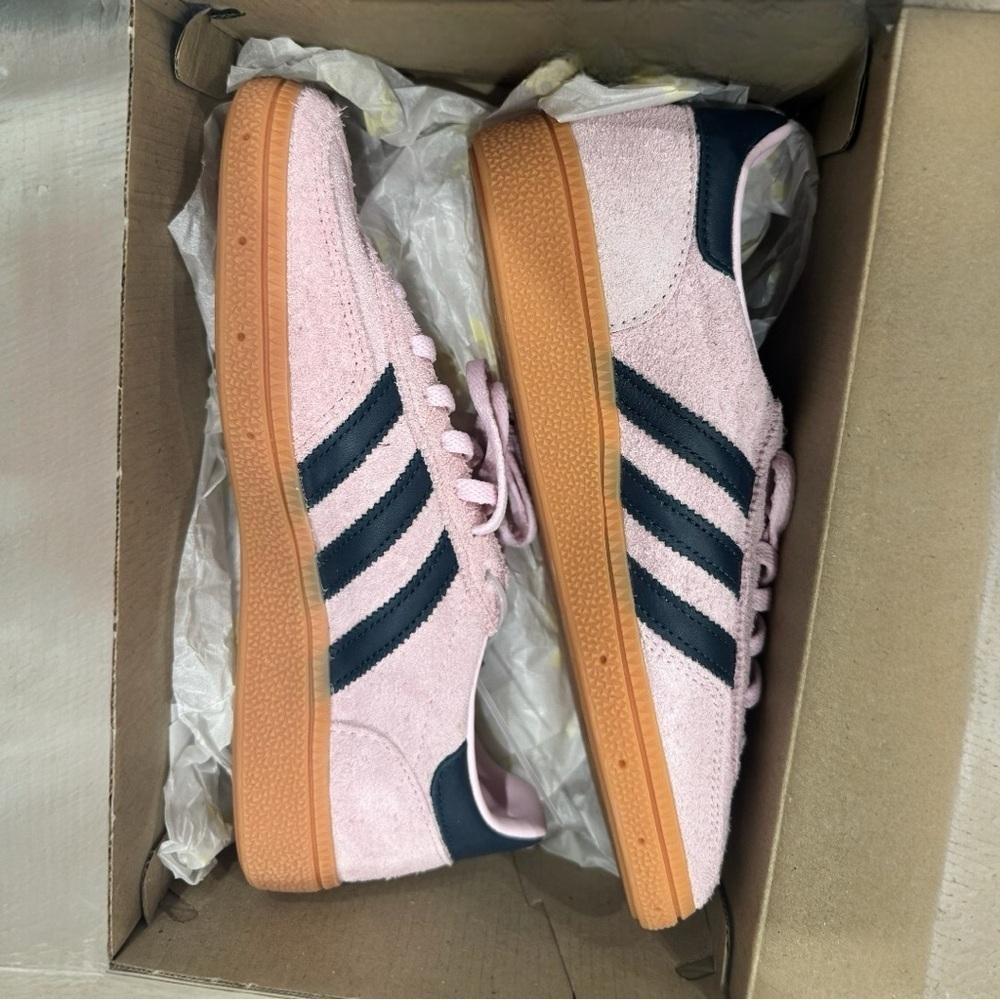 Adidas Originals suede sneakers HANDBALL SPEZIAL Clear Pink Arctic Night Size 6 - Picture 11 of 15